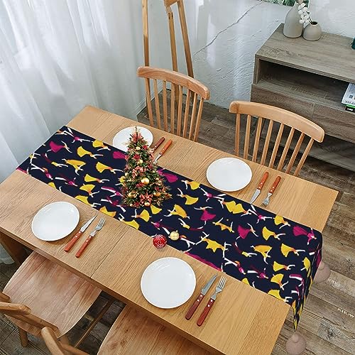 Chemin de table rustique et nappe décorative de Noël pour repas de salon