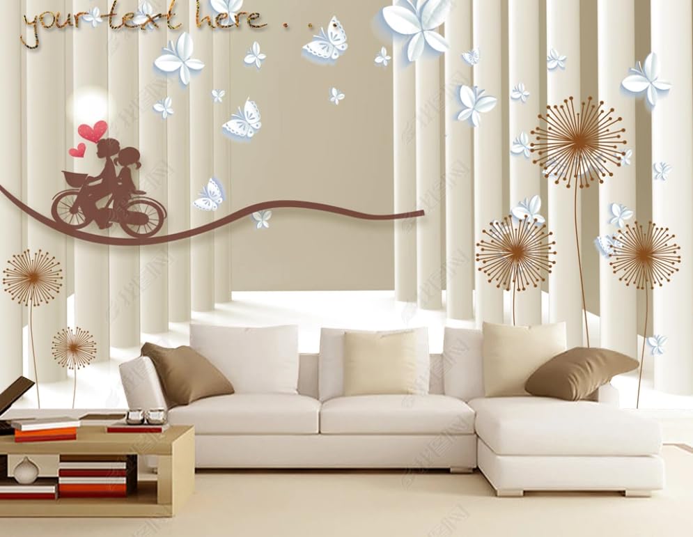Papier Peint Intissé pour Rénover un Mur Abîmé - Poster Géant 3D - 3