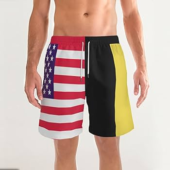 Amazon.co.jp: 国旗柄 アメリカ星条旗柄 ハーフパンツ メンズ 半