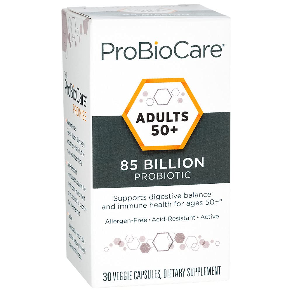 Probiotic 85 Billion Supports Digestive Balance Immune Health for Ages 50+ (30 Veggie Capsules)