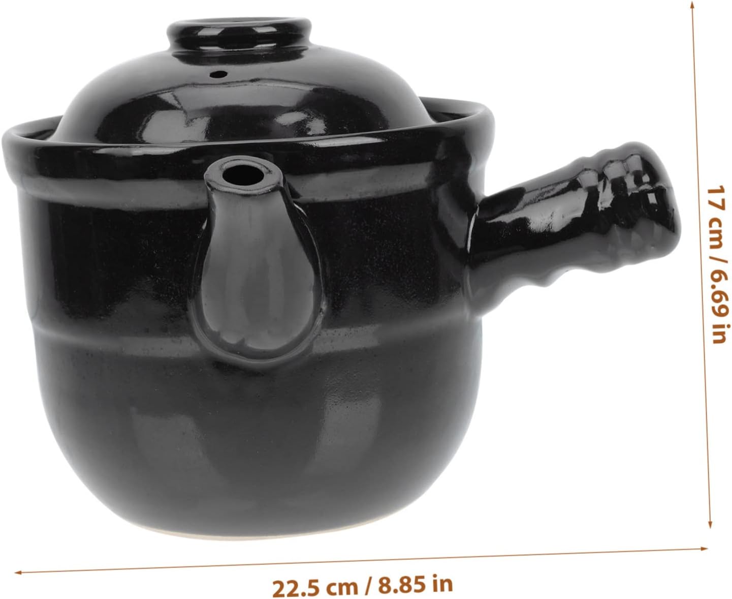 Terracotta Cookware Stovetop Cooking Pot Medicine Cooker Ceramic Soup Stew Pot Ceramic Casserole Skillet Random Color
