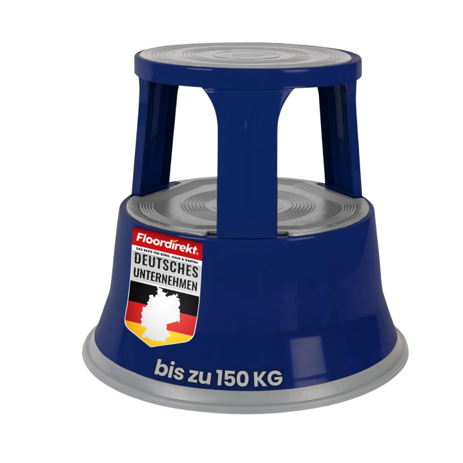 Floordirekt Rollhocker, Tritthocker, Elefantenfu - Hocker aus Stahl bis  150kg Tragkraft fr Bro oder Gewerbe (Blau, Metall) : Amazon.de: Kche,  Haushalt & Wohnen