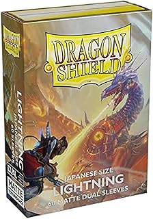 Dragon Shield Dual Matte Mini Japanese Lightning 60 ct Card Sleeves Individual Pack
