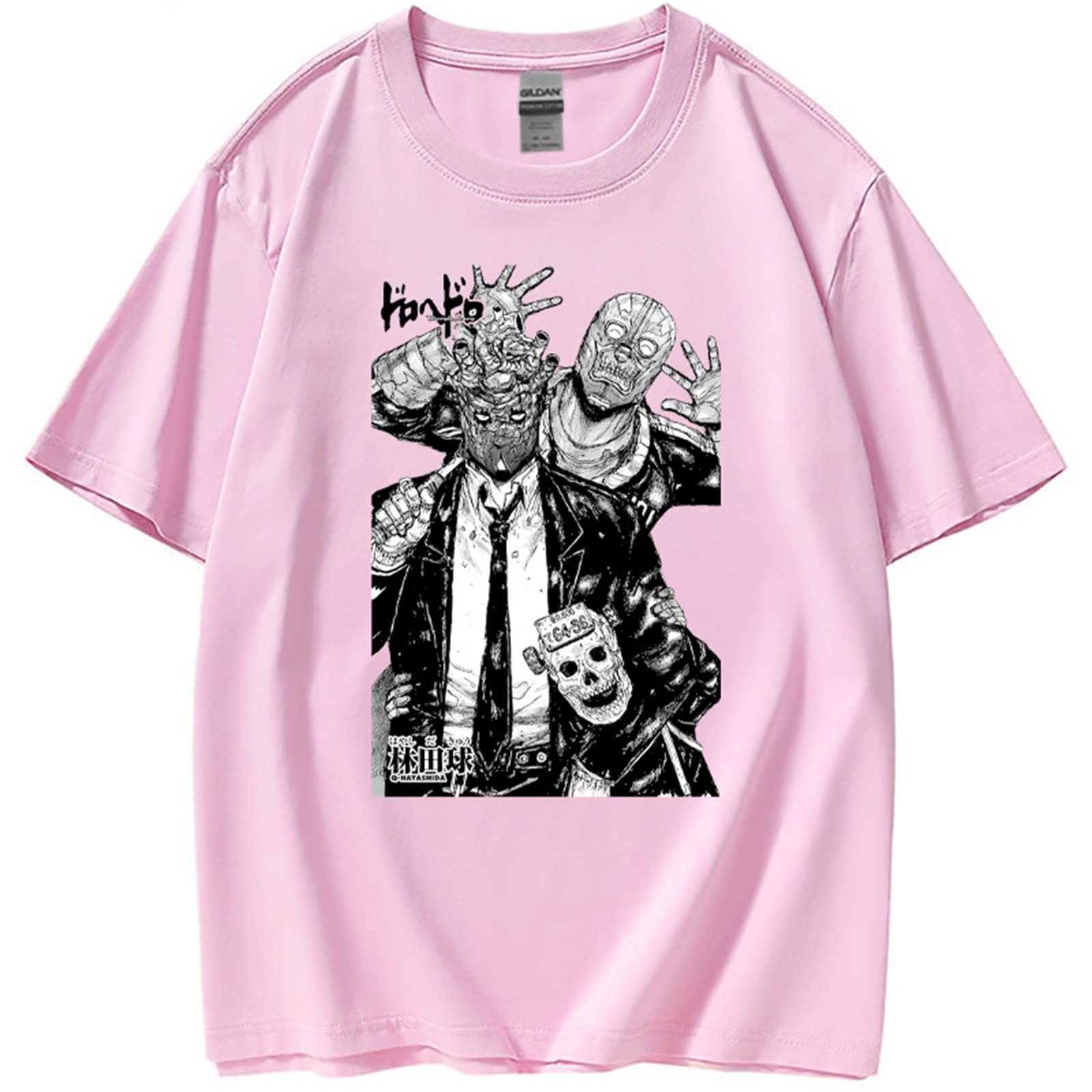 FosikeDorohedoro Metal Style Tshirt Unisex, Dorohedoro Manga Kaiman T-Shirt Men/Women, Round Neck Short Sleeve Tee Shirt