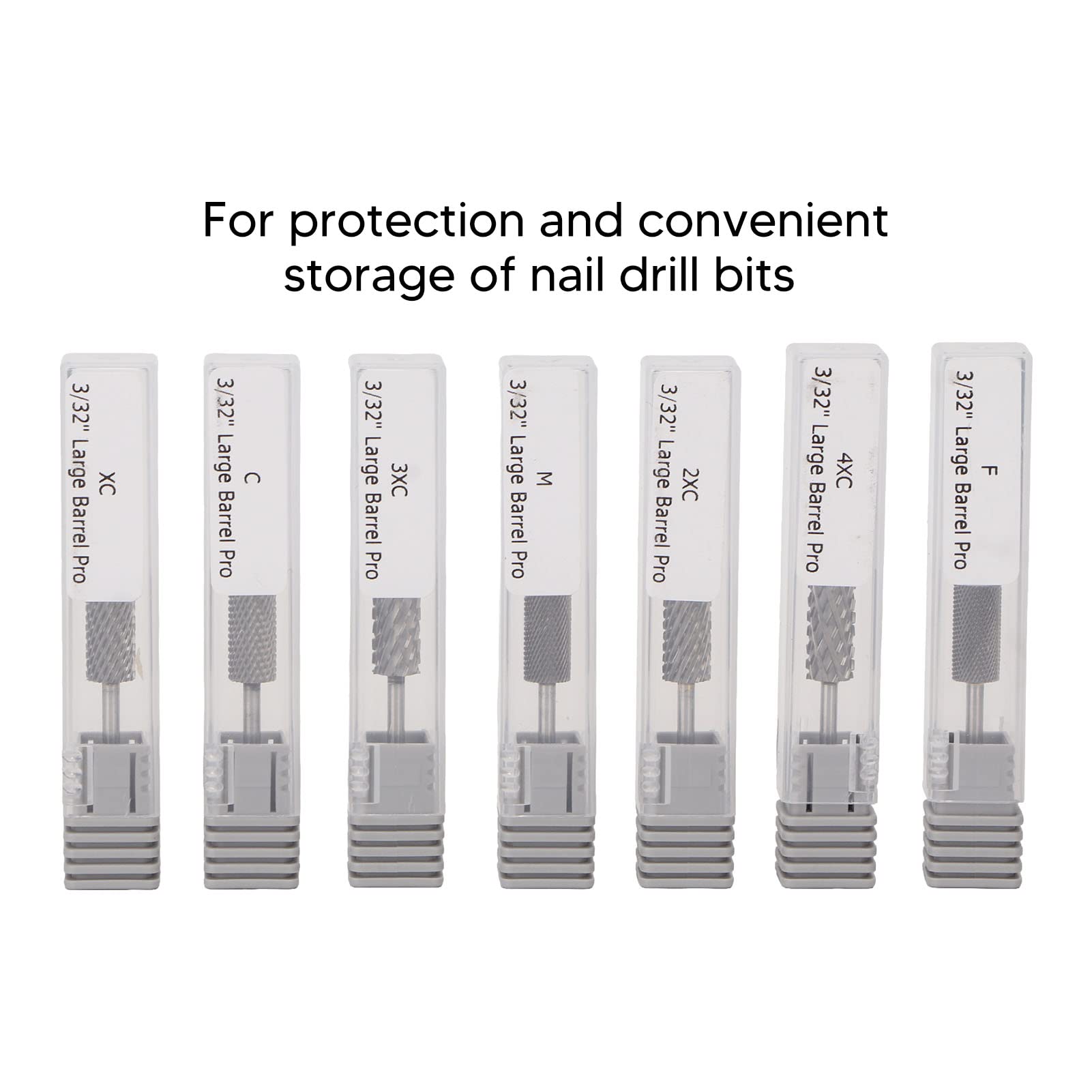 Set di Punte da Trapano da 7 Pezzi, Set di Punte da Trapano Per Unghie al Tungsteno, Punta da Trapano Per Lima Per Unghie a Cilindro, Punte Portatili Professionali Per La Rimozione del Gel Per Unghie