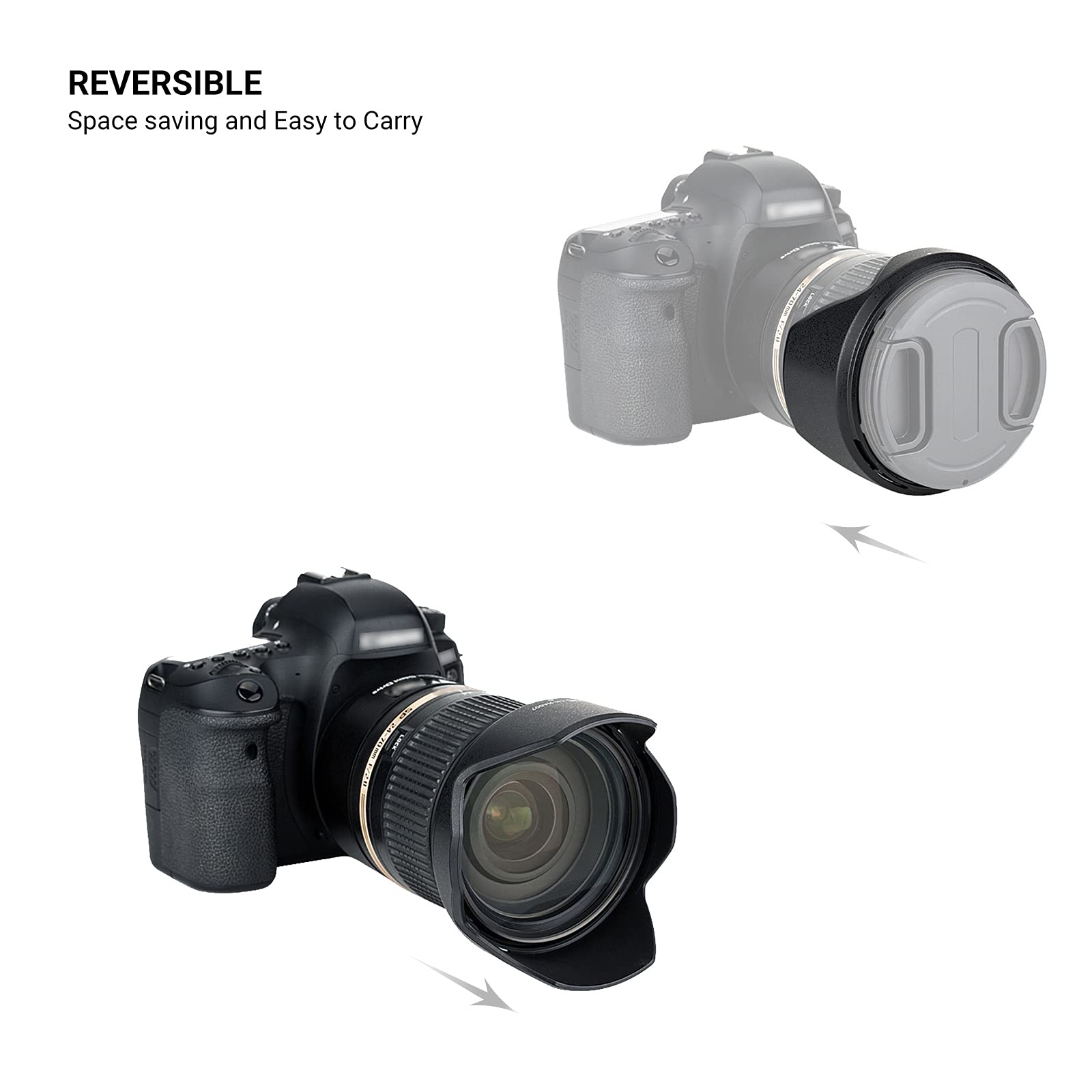 Amazon | JJC 可逆式 レンズフード Tamron HA007 互換 Tamron SP 24