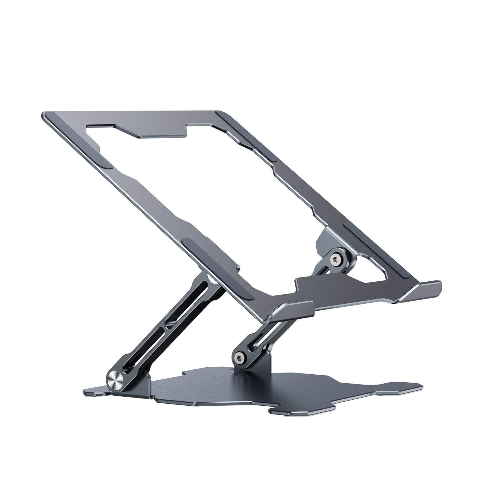 Soporte ergonómico ajustable de aluminio ligero para computadora portátil con ventilación de calor a laptop de 10 a 17.3 pulgadas de altura ajustable para escritorio
