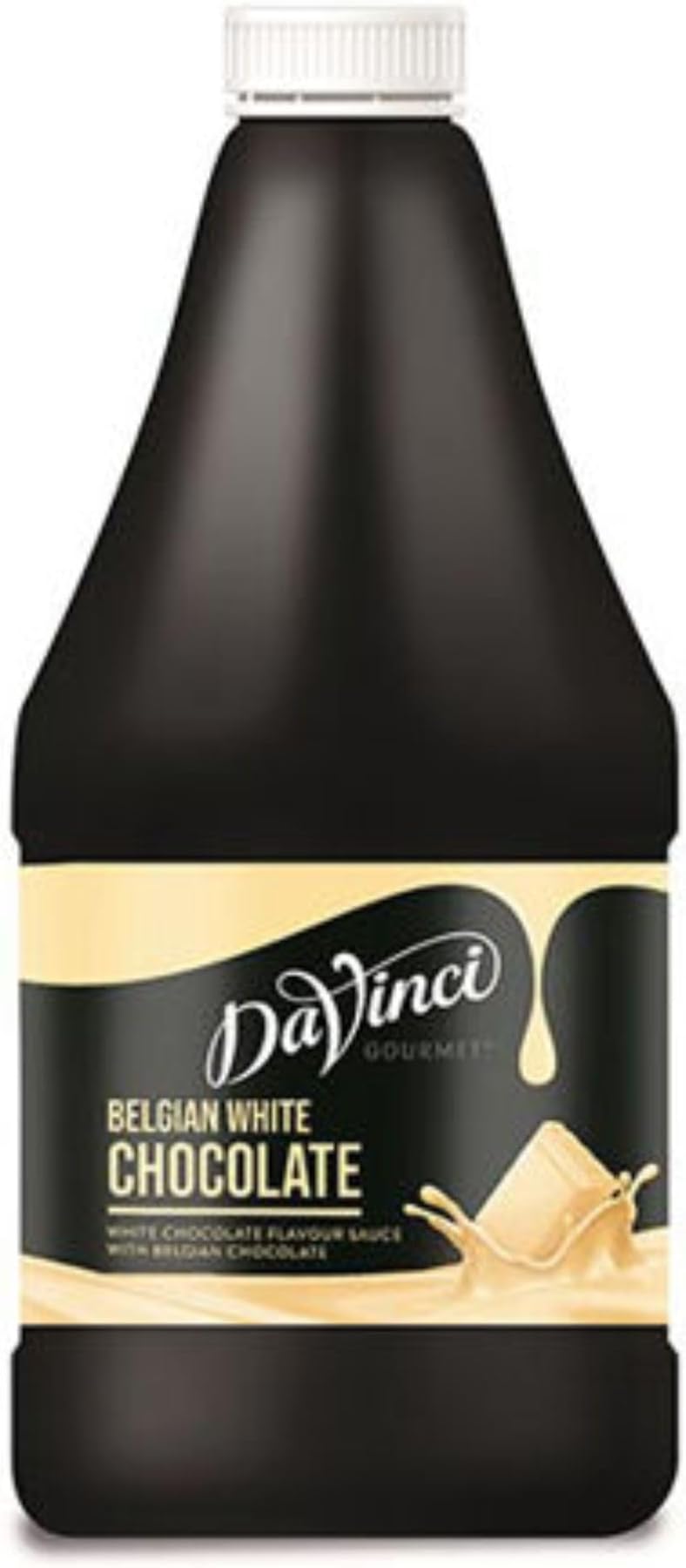 DaVinci Gourmet Belgium White Chocolate Sauce 2.5kg. Ideal sauce for deserts, frappe, ice cream, hot chocolates and coffee