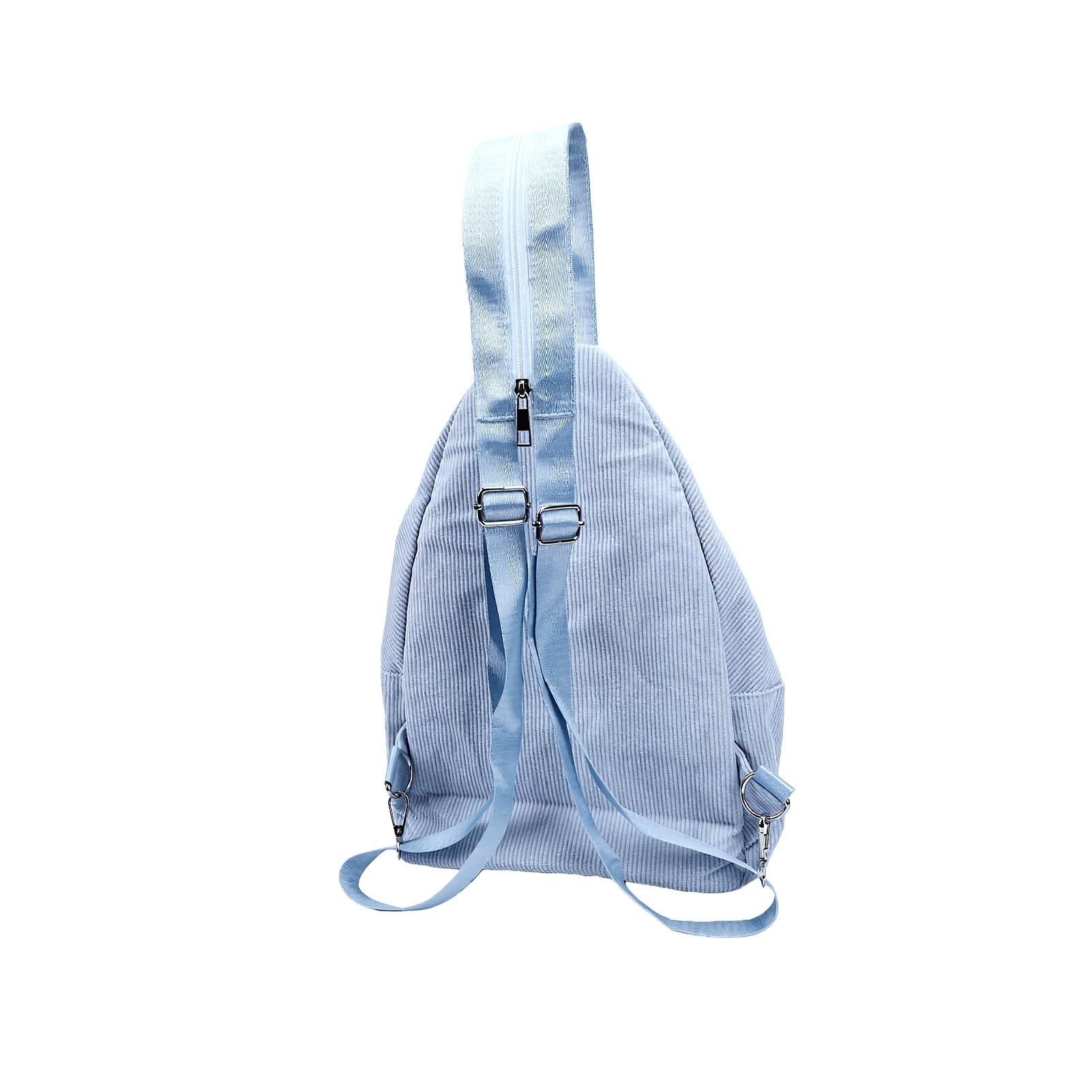 Zaino con Pannello Solare da 20W, Tessuto Oxford Azzurro Chiaro