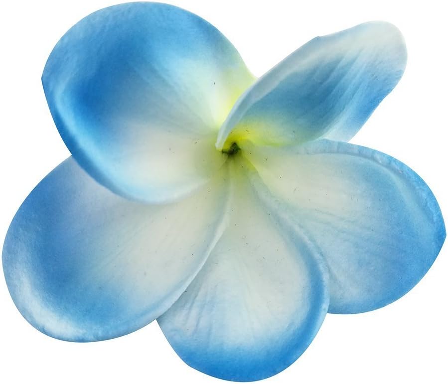 Winterworm 10 Pcs Artificial Frangipani Flower Stems Latex Fake Fake Flowers for Bridal Bouquet Decoration Party - Image 5