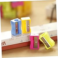 Vista 5 de Tofficu Suministros de herramientas manuales, 24 piezas de sacapuntas de plástico de colores, sacapuntas manual de plástico, juego a granel, mini