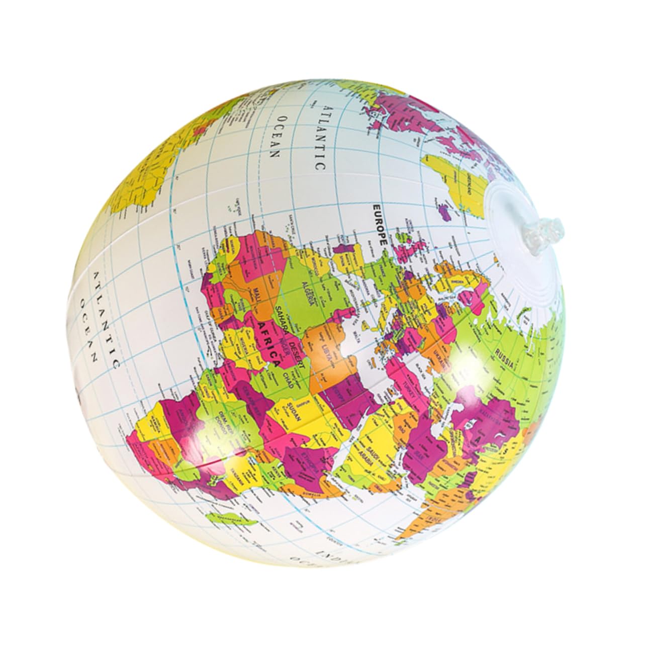 TEHAUX Map for Boys and Girls Pvc Boys and Girls' Beach Ball Blow up Globe for Educational Learning