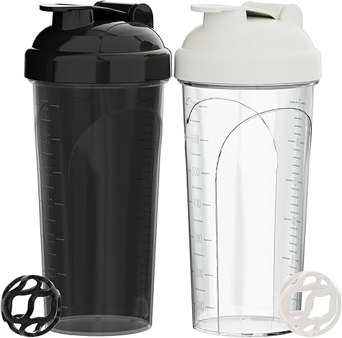 Miniatura 14 de 2 botellas agitadoras para mezclas de proteínas, botella mezcladora de proteínas, para batidos de proteínas súper cremosos de fitness, tazas