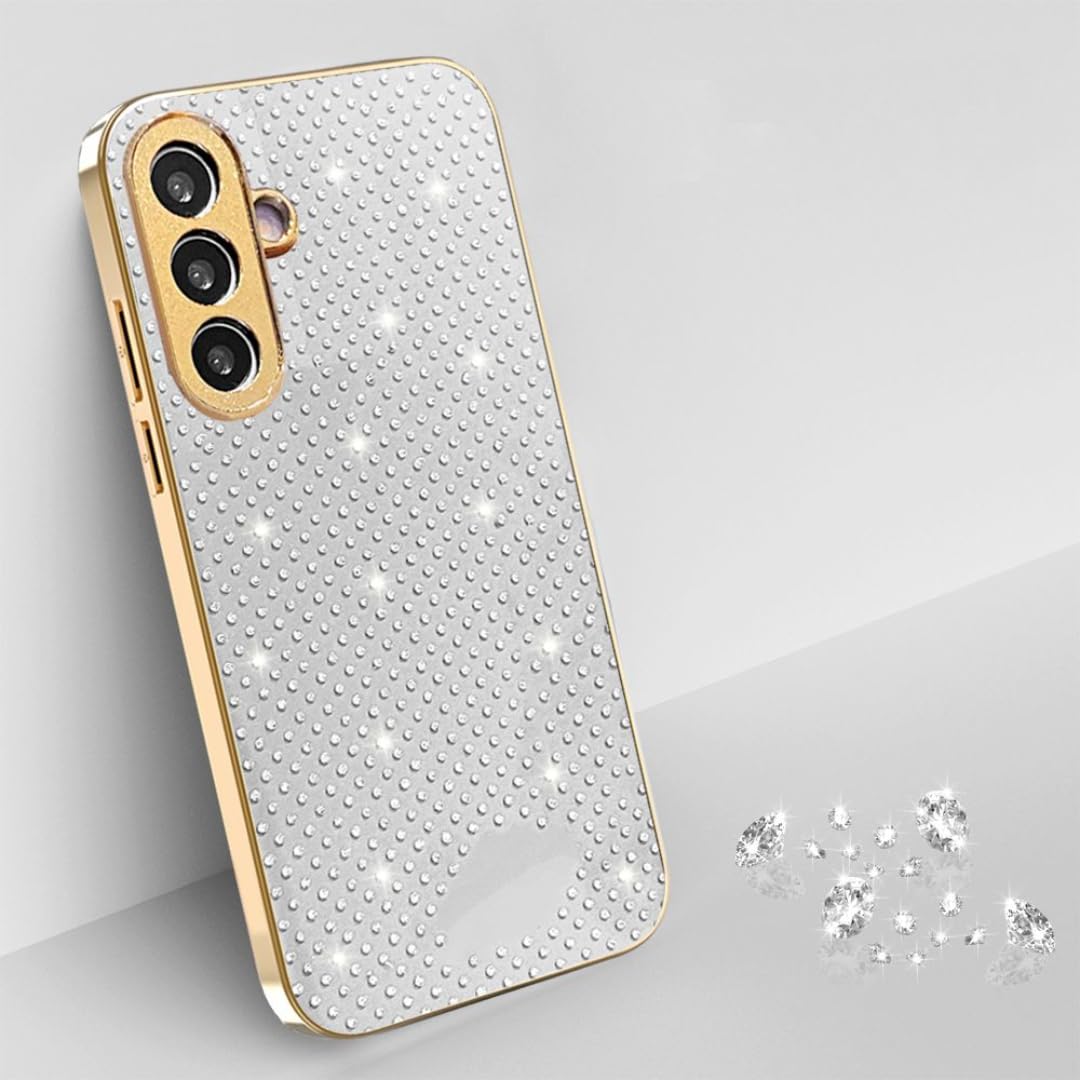 Coque Galaxy A36 5G électroplaquée de qualité supérieure avec cristaux scintillants - 7