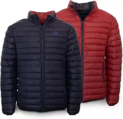 Jaqueta Puffer Goose Down Dupla Face Pluma Ganso Masculina Kailash
