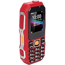 EBTOOLS Unlocked Senior Cell Phone, Mini Phone for Elderly, Three Proof Mobile Phone with Large Horn, 5800mAh Large Capacity Battery, Flashlight, One Family Dialing Red
