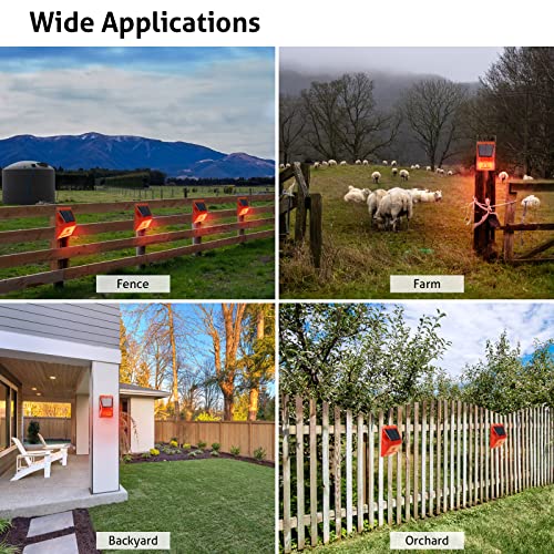 Outdoor Alarm Siren With Motion Detector Solar Alarm Light With Remote Controller 129Db Sound Security Siren Ip65 Waterproof 24 Hours & Night Mode For Home, Farm, Villa, Yard,Barn #TOP6