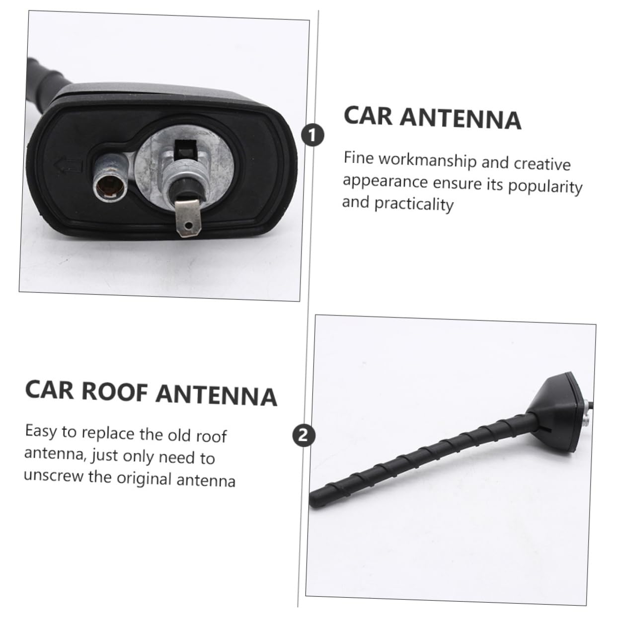 Housoutil Antena de Techo para Coche Robusta y Sencilla Accesorio de Antena para Decoración de Coche
