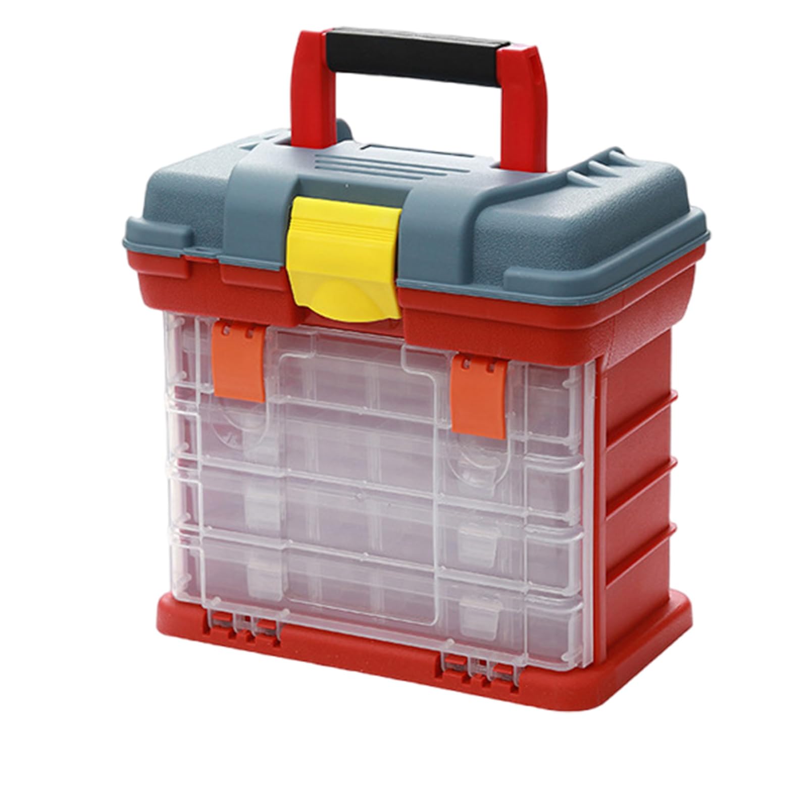 Kunststoffbox Organizer mit verstellbarem Fach, Näh Organizer, Bastel und Kunstbedarf Mehrzweck Aufbewahrungsbox für Angelgeräte
