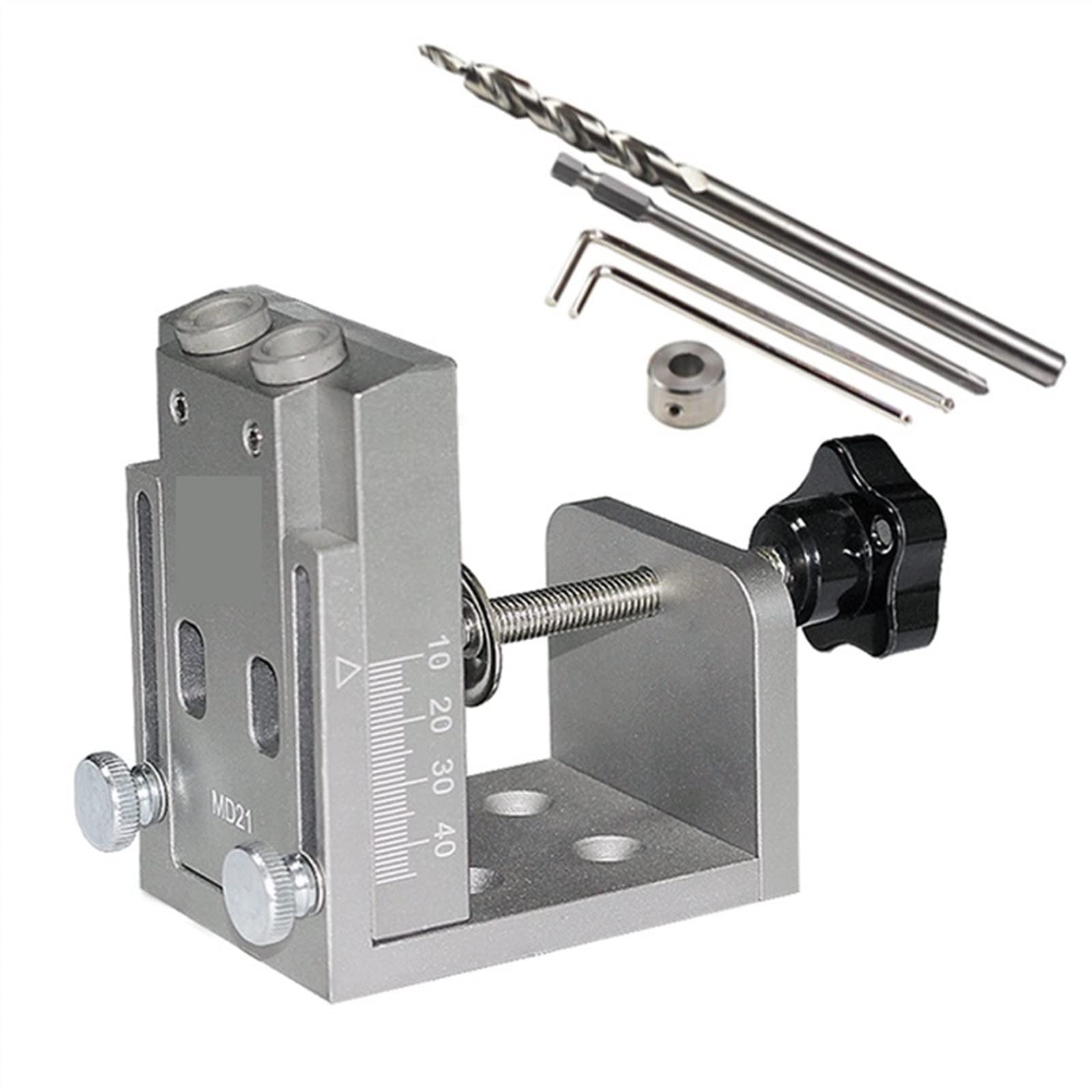 Fast Clamping Pocket Hole Jig Kit System with 9mm Drill Bit Set Carpenter Woodworking Tools Kit(Normal kit)