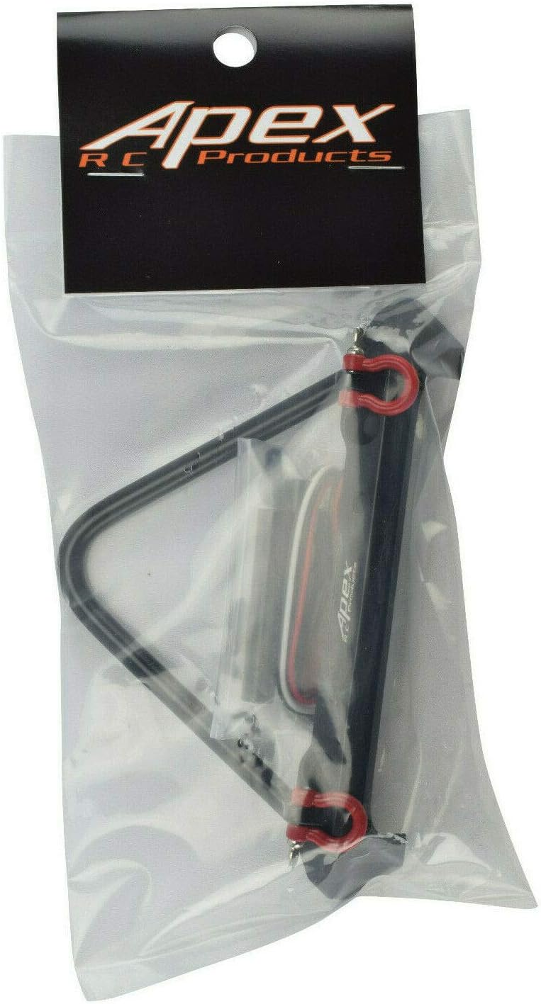 Apex RC Products Metal Front Bumper W/Shackles & Lights - for Traxxas TRX-4 / Axial SCX10 / II #4060