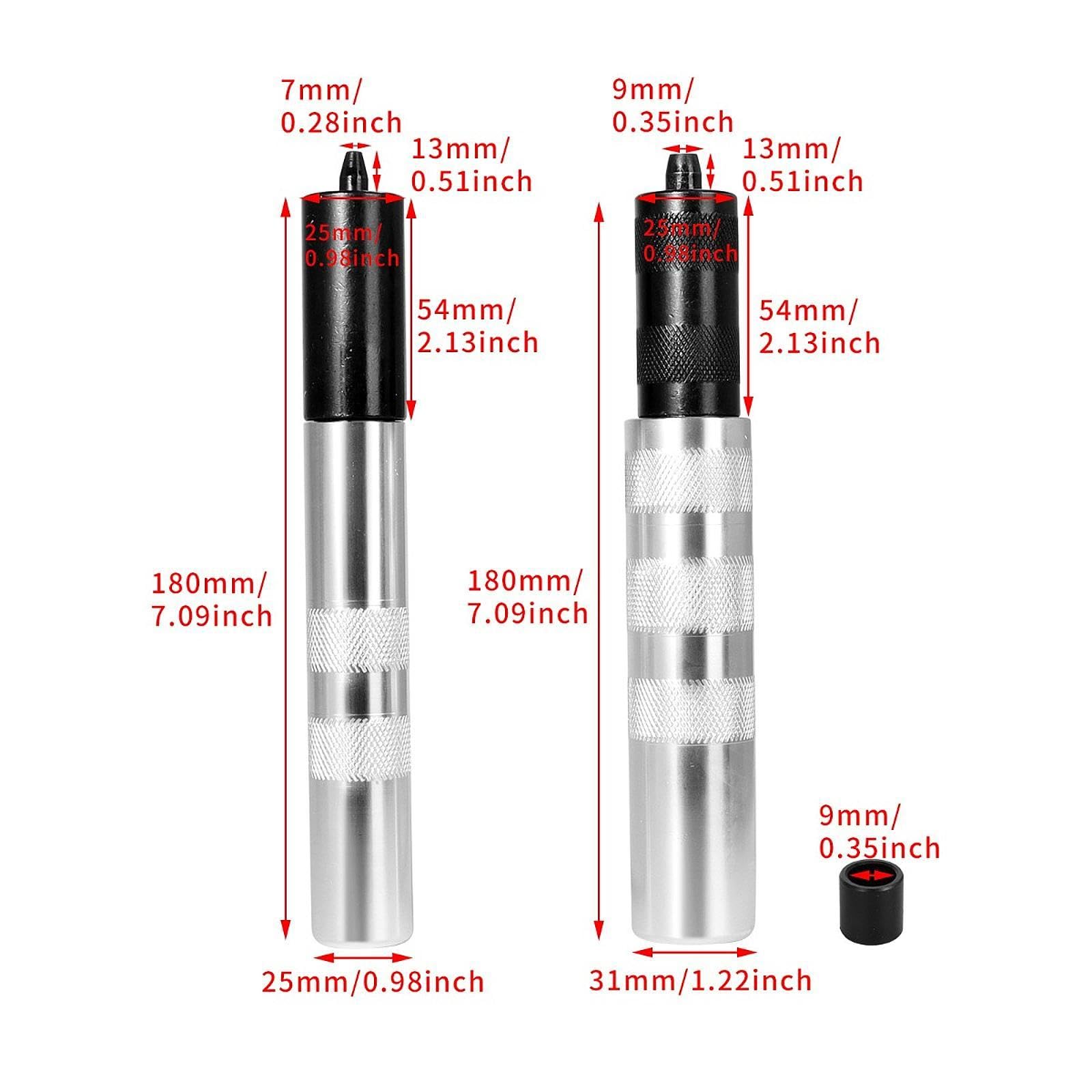 2 Piezas Extractor Retenedor Válvula Kit Herramientas Instalador Aleación Aluminio Función Remoción Instalación Motor Adecuado para Reparación