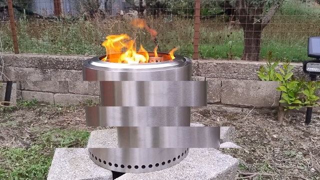 only fire Stainless Steel Smokeless Fire Pit – Portable Bonfire