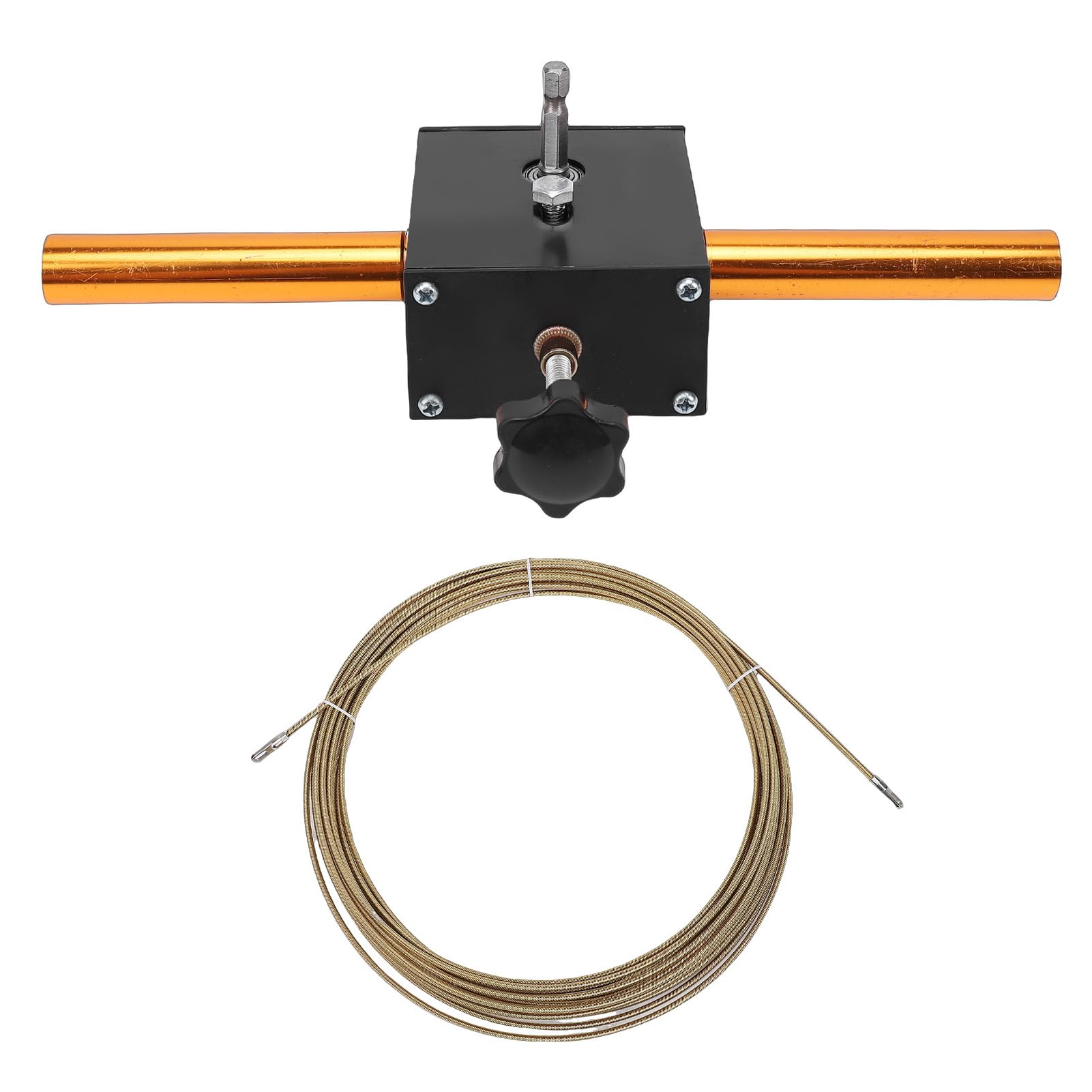 ViaGasaFamido Wire Puller, Automatic Electric Cable Threading Tool with 15M Steel Wire for Construction, Pre-Funeral, Home Renovation, Large Scale Plant Wiring