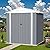 Greesum 6×4FT Outdoor Storage Shed, Metal Patio Storaged Sheds with Lockable Doors, Sheds & Outdoor Storage for Bike, Backyard, Pool and Garden, Gray