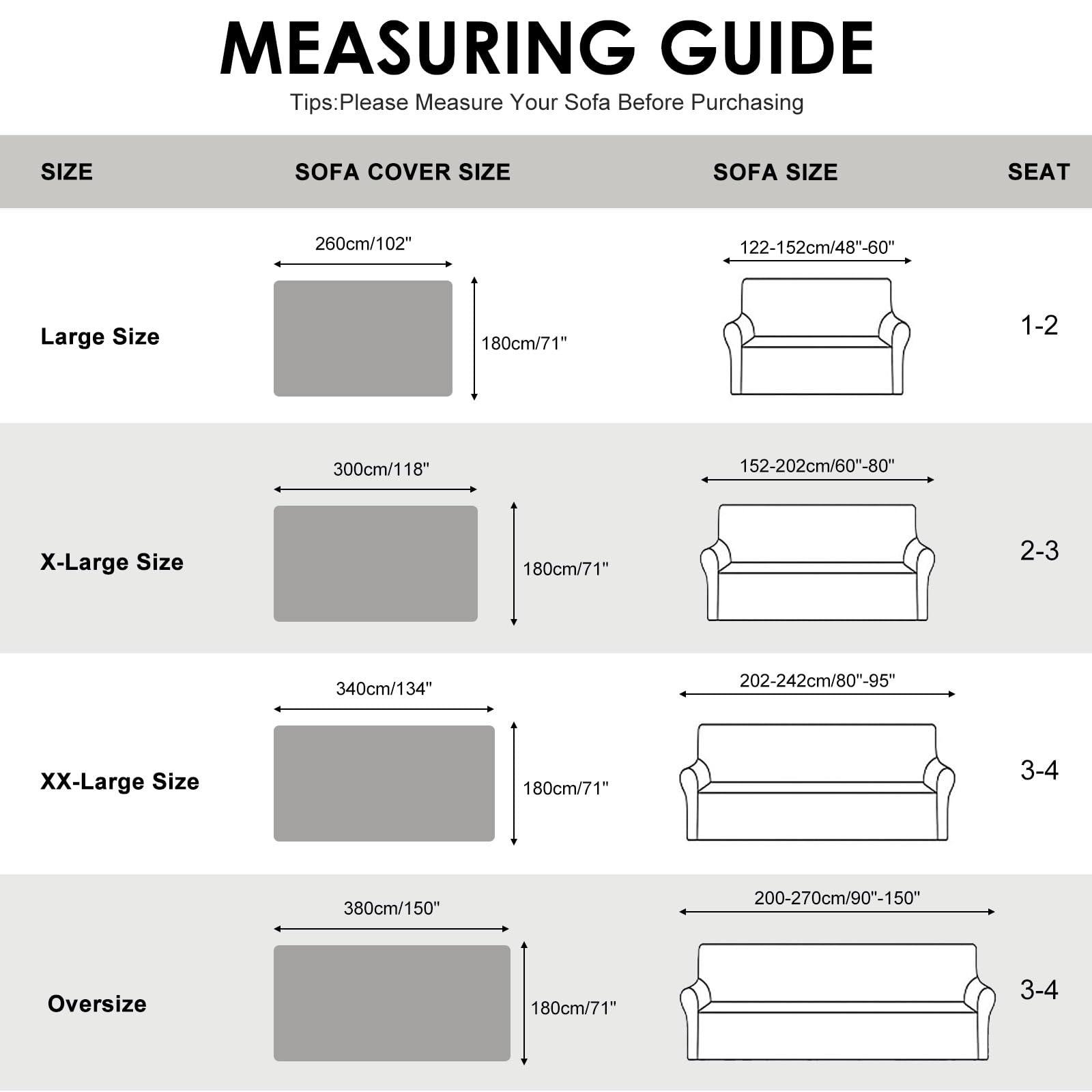 WTHAVEN Sofa Covers for Sectional Sofa, Couch Cover for Dogs, Throw Couch Covers Loveseat Covers Futon Cover L Shaped Cover Washable Velvet Couch Protector (Gray, 71