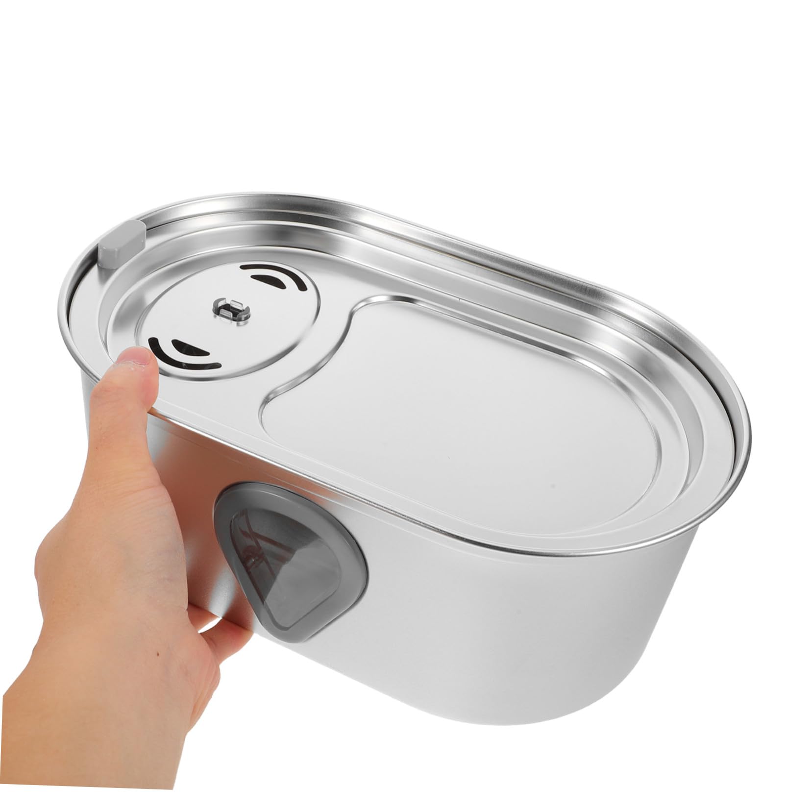 BESTonZON Bebedero Automático para Gatos Acero Inoxidable Dispensador de Agua Recarga USB para Interiores Adecuado para Perros y Gatos Pequeños