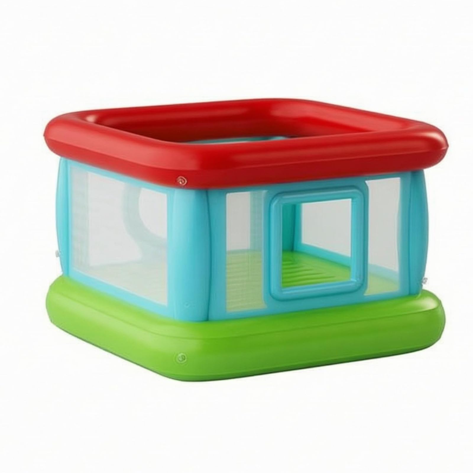 Sharplace Castillo Hinchable para Niños Castillo Colchoneta Parque con Despejada para Cuidado y Fondo Reforzado Adecuado para Interiores y Exteriores Fiestas, Rojo, Azul, Verde