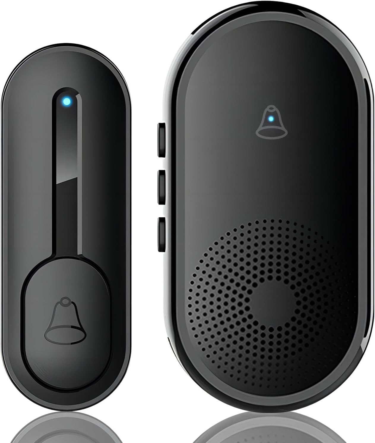 Wireless Door Bell for Home Long Range, Waterproof Calling Bell Cordless Door Bell up to 1000ft Range with 55 Chimes, LED Light, 5-Level Volume (1 Receivers 1 Button) (B0CJMHB7PZ) Amazon Price History, Amazon Price Tracker