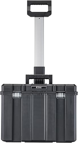 Miniatura 4 de DEWALT Tool Box with Wheels Modular, Large Rolling Tool Box With Telescopic Handle, Portable Carrier Deep Stackable TSTAK Storage (DWST17820)