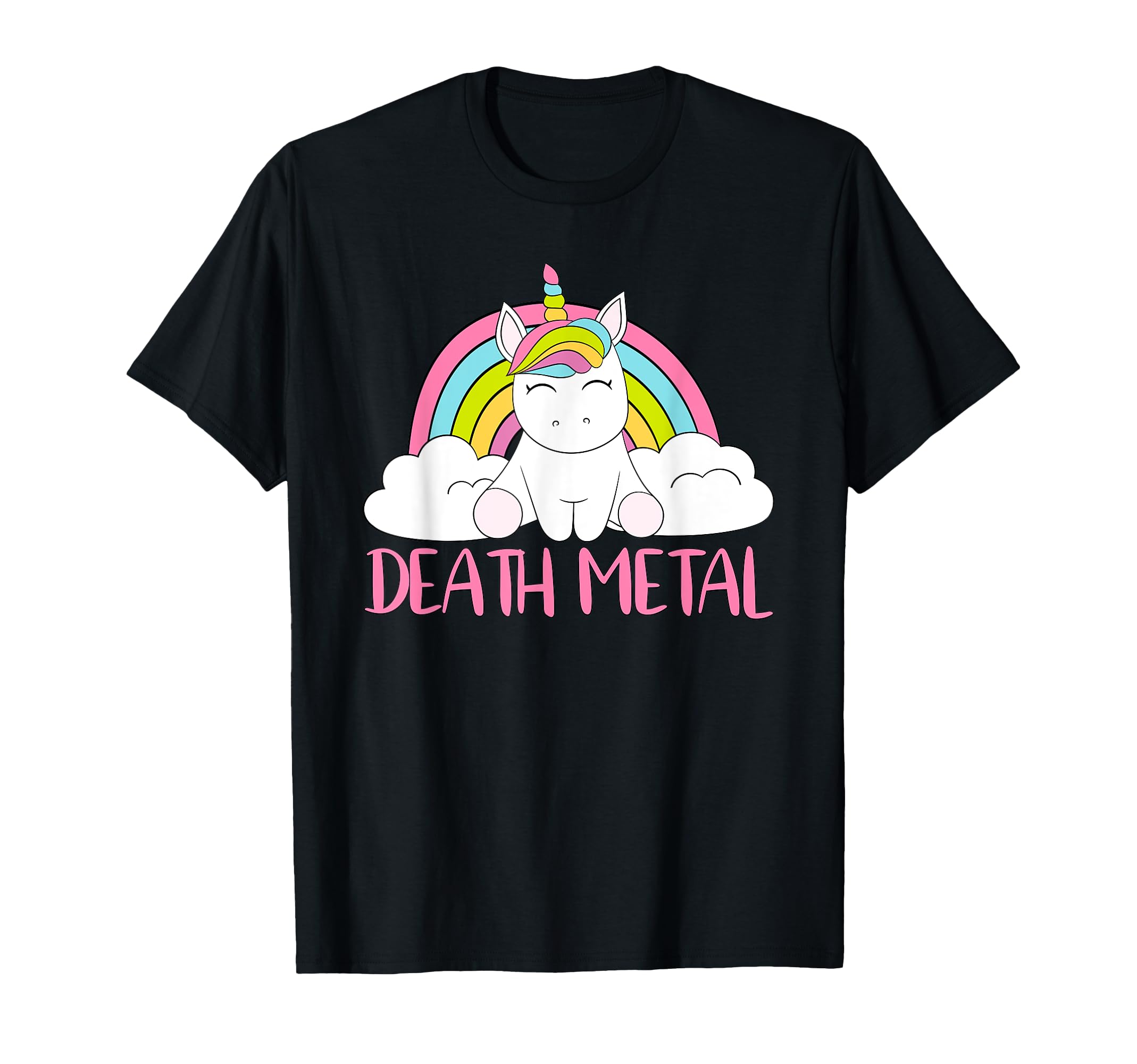 Death Metal Unicorn Heavy Rock Music Amanti Divertente Gag Maglietta