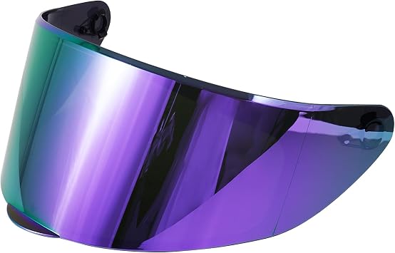 WS-611 Full Face Motorcycle Helmet Visor Shield Replacement Accessories Chrome Purple