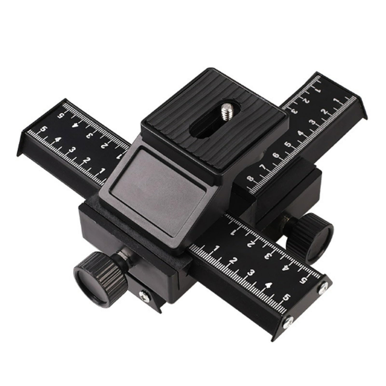 FROON Macro Gimbal con regolazione fine dell'asse X/Y, doppia scala da 0-10 cm, piastra a sgancio rapido, carico 3 a 7 kg for fotocamere Mirrorless