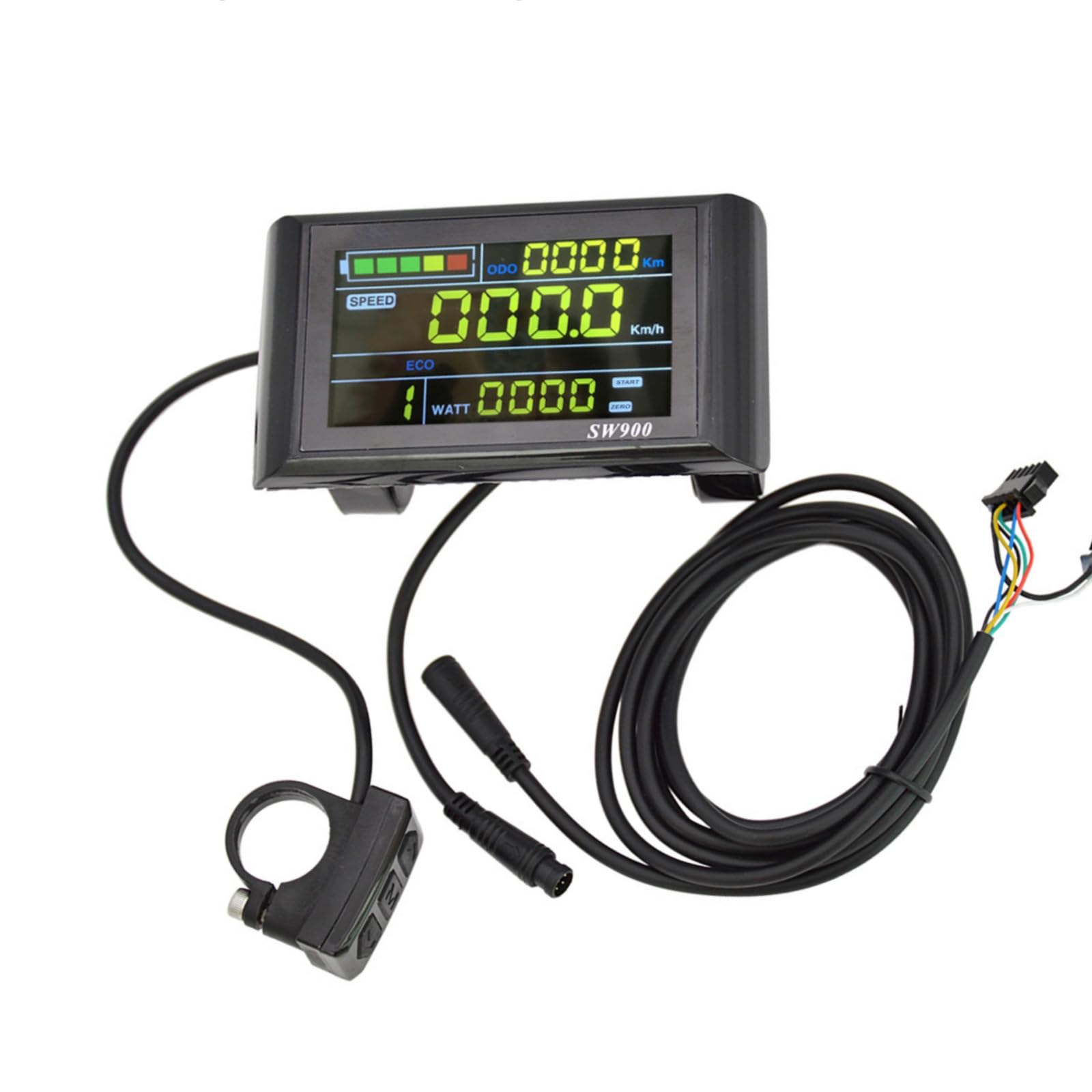 Topyond 24v, 36v, 48v, 60v Universal Ebike LCD Display, Sw900 LCD Ebike Colour Display Control Panel for Electric Bike, Advanced Electric Bicycle and Scooter LCD Display