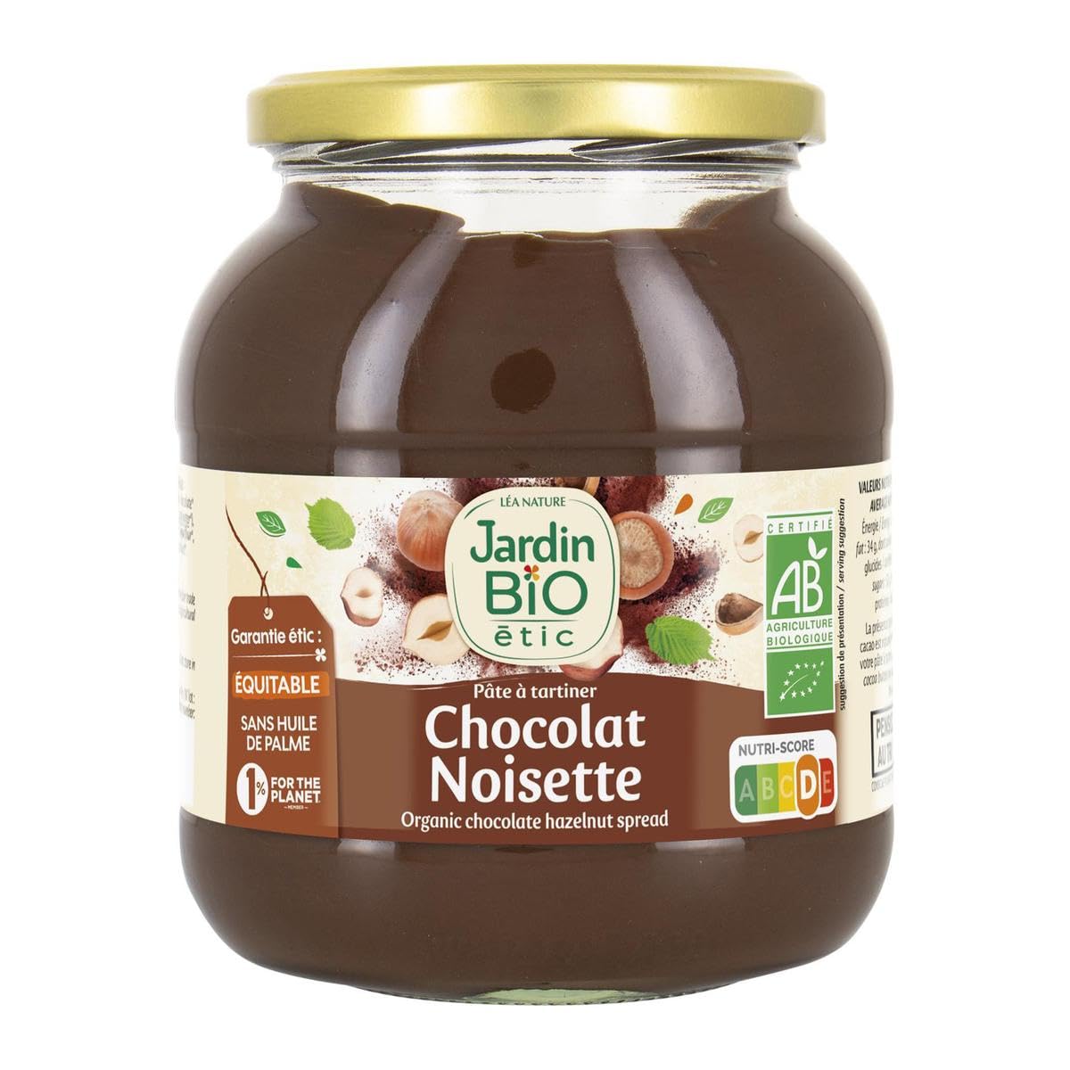 JARDIN BIO ETIC - Jardin Bio Etic Pâte À Tartiner Bio Noisette Et Cacao, 750G - 750G - Lot De 3 - Vendu Par Lot
