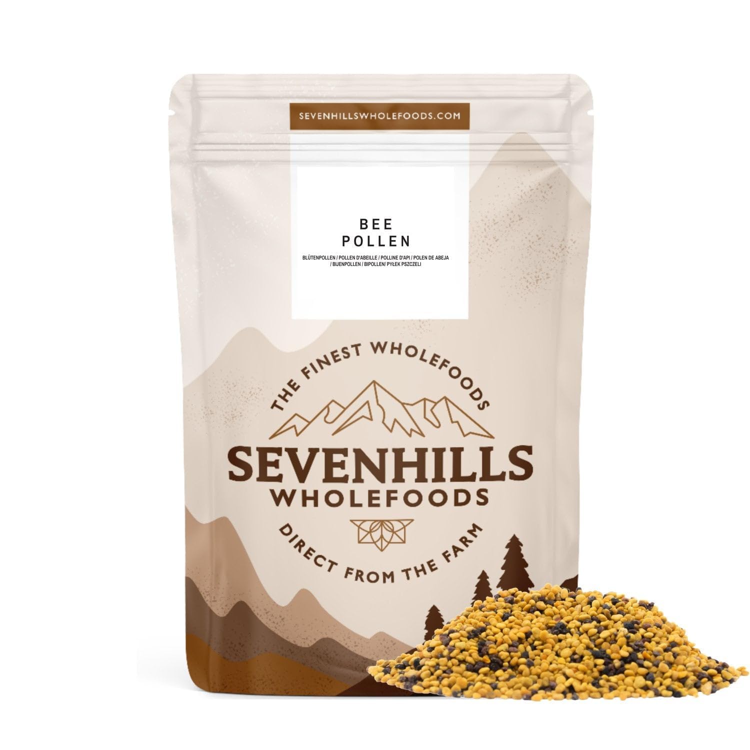 Sevenhills Wholefoods Bee Pollen Granules, Raw, Ethically Harvested 500g