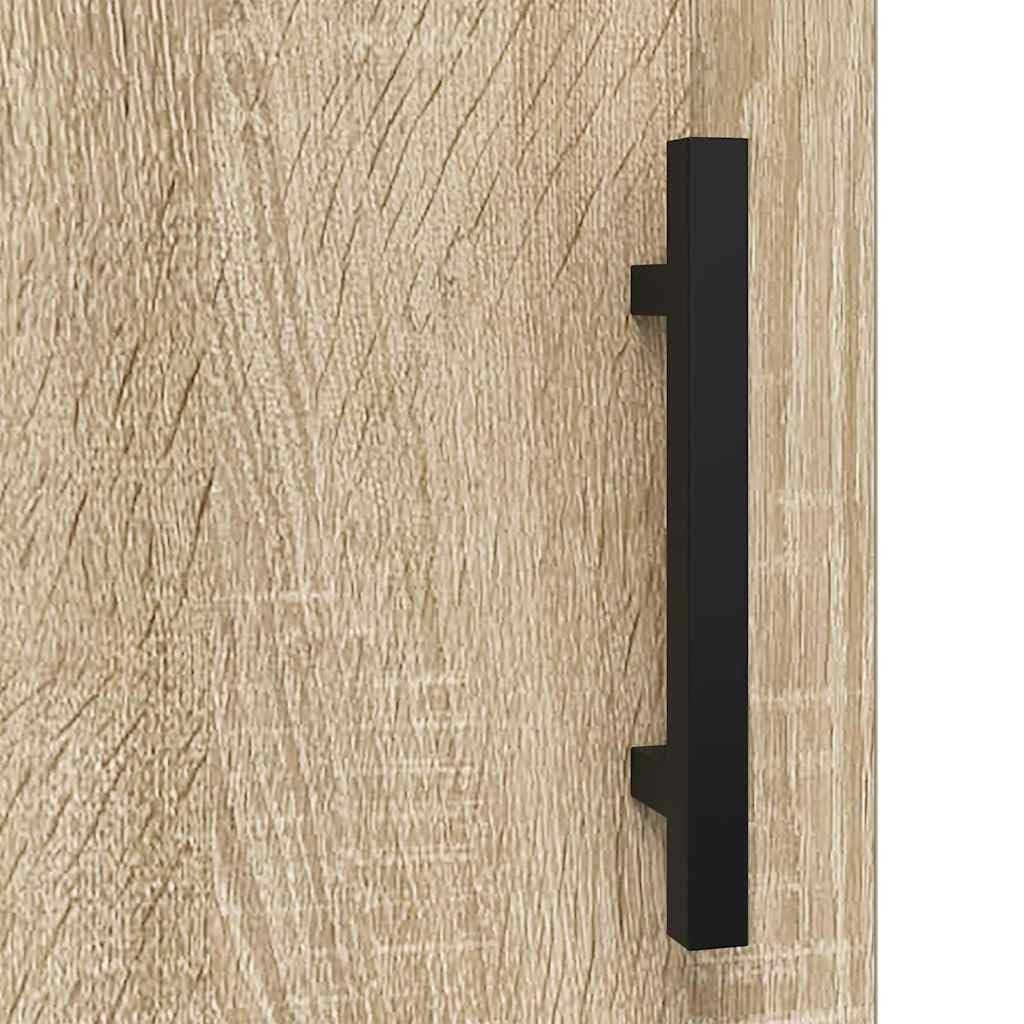 vidaXL Armario de Pared Madera de ingeniería Roble Sonoma 60x31x70 cm, Armario, Vitrina, Armario de almacenaje con Puerta, Armario de almacenaje