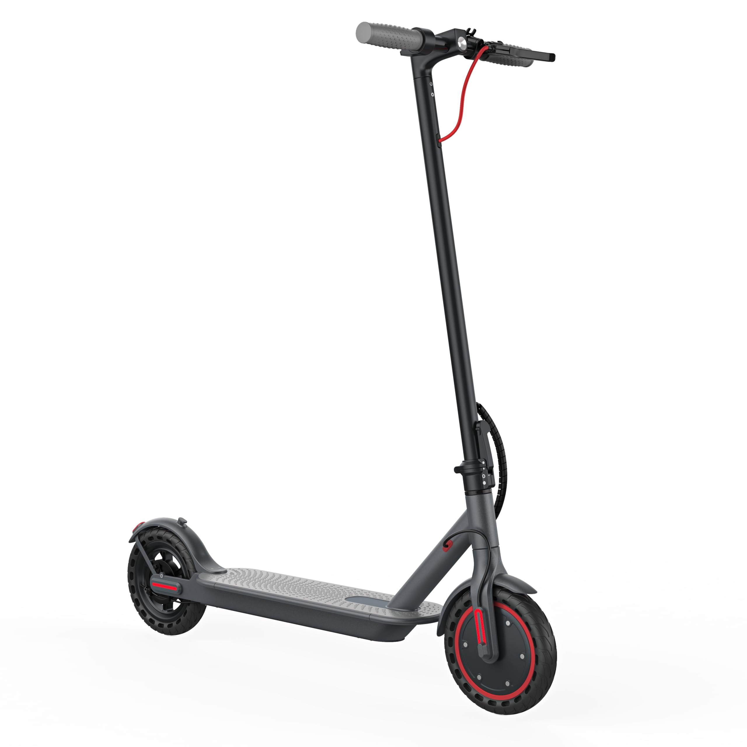 Electric Scooter - 8.5"/10'' Solid Tires, 350W/500W Motor, Up to 19-22MPH and 21-24Miles Long-Range Portable Commuting Scooter for Adults with Double Braking System and App
