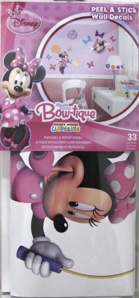 RoomMates Disney Minnie Bow-Tique Peel and Stick Wall Decals RMK1666SCS