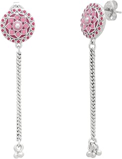 Rosa Pink Palace Hypoallergenic Brass Chandelier Earrings