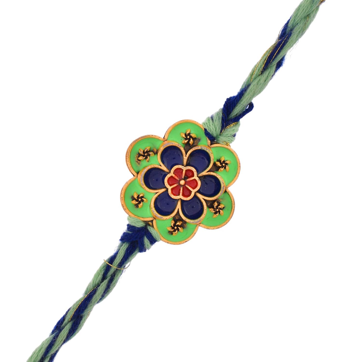 Chumbak Floral Green Thread Rakhi |Pack Of 1|Rakhi For Brother|Raksha Bandhan Special| (B0D8V33NVB) Amazon Price History, Amazon Price Tracker