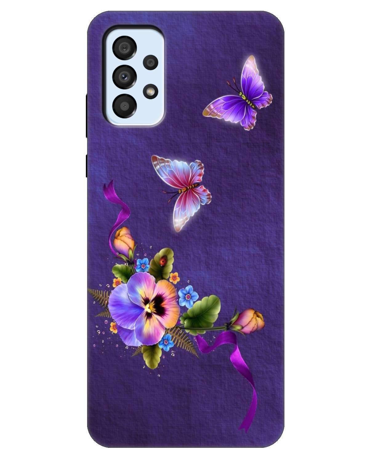 KING MAKER Designer Printed Soft Silicone Multi-Coloured Back Cover Compatible for Samsung Galaxy A23 Design 810