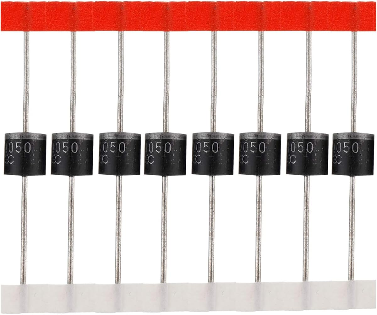 BOJACK Diodo Schottky 30SQ050 (30A 50V) Axial 30SQ050 (30 amperios 50 voltios) para panel solar Diodos de protección de reflujo paralelo Diodos rectificadores de barrera (paquete de 20)