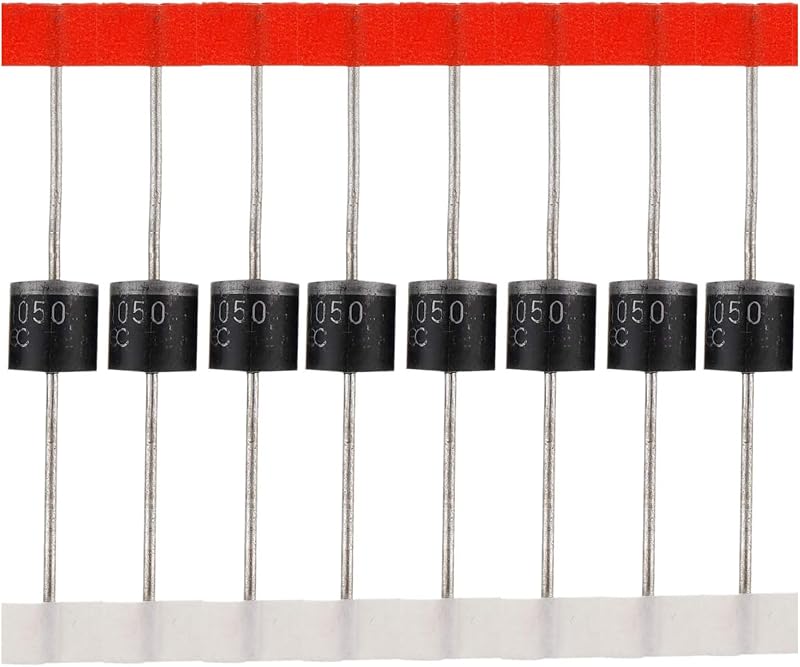 BOJACK Diodo Schottky 30SQ050 (30A 50V) Axial 30SQ050 (30 amperios 50 voltios) para panel solar Diodos de protección de reflujo paralelo Diodos rectificadores de barrera (paquete de 20)