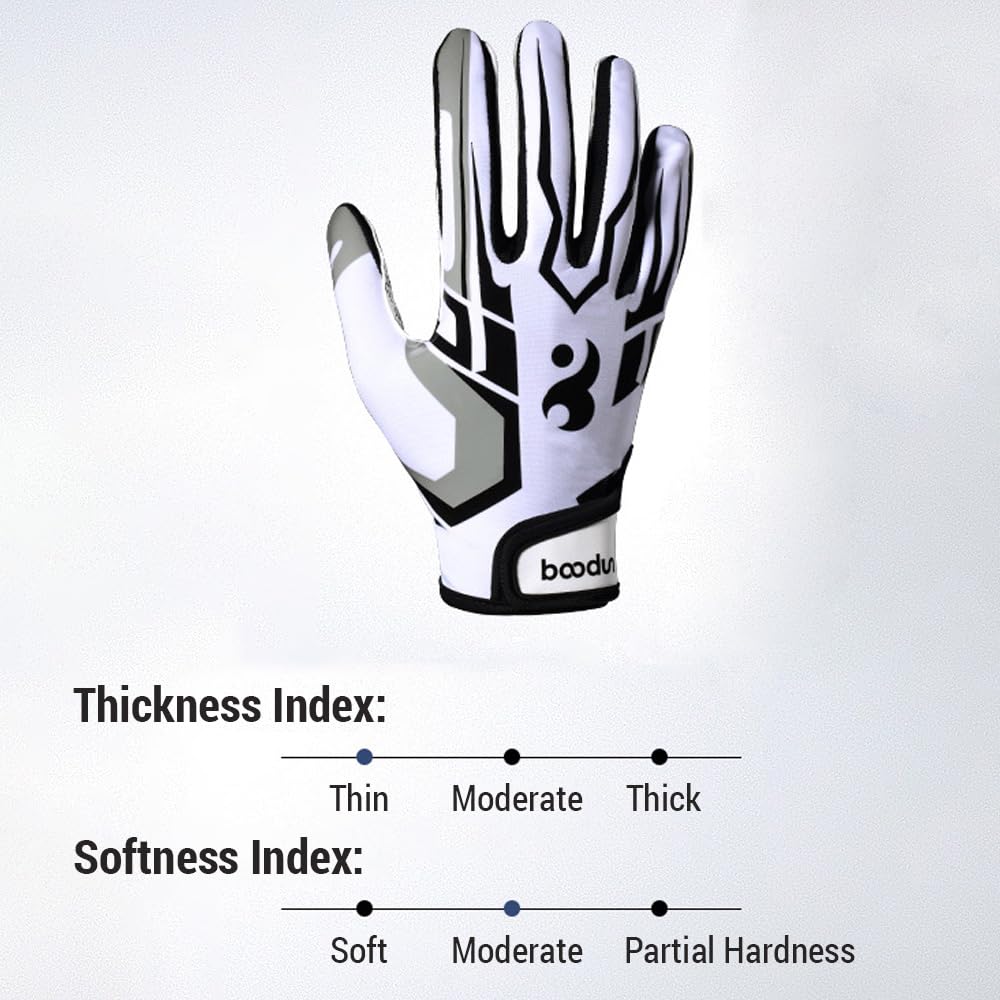 Gants de rugby, gants de sport antidérapants pour fitness, activités de plein air et randonnée, meilleure adhérence