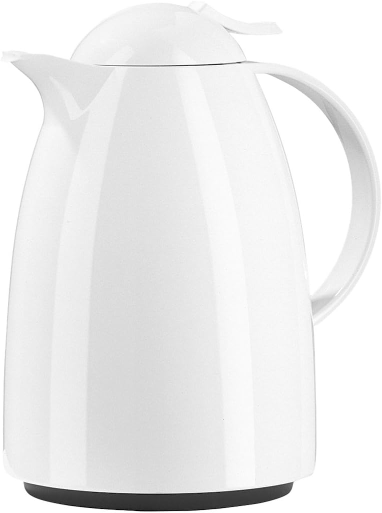 Emsa 34-Ounce Auberge Quick Tip Carafe, White Emsa 34-Ounce Auberge Quick Tip Carafe, White